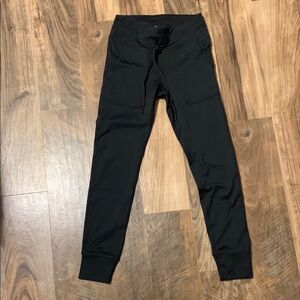 Woman Black Jogger Leggings